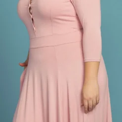 Plus Size Button Front Soft Maxi Dress -Femme Avid Sales Store 2005374 126 4