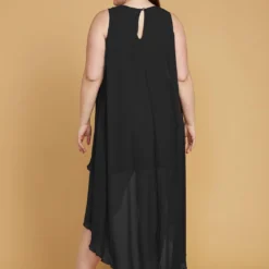 Plus Size Hi-Lo Chiffon Sleeveless Dress -Femme Avid Sales Store 2005445 001 2