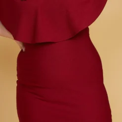 Asoph Plus Size Ribbed Off Shoulder Mini Party Dress -Femme Avid Sales Store 2005501 111 2