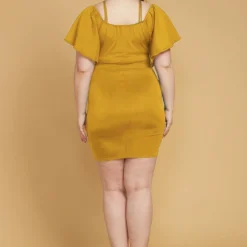 Plus Size Strappy Bell Sleeve Cocktail Dress -Femme Avid Sales Store 2005608 159 3