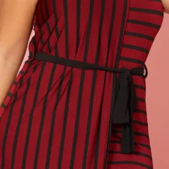 Plus Size Stripe Tube Top Asymmetrical Maxi Dress -Femme Avid Sales Store 2005611 111 4