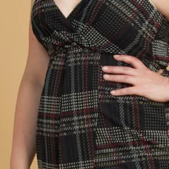 Asoph Plus Size Plaid Wrap Dress -Femme Avid Sales Store 2005619 001 3