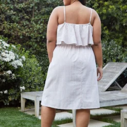 Pleione Plus Size Ruffle Empire Tie Waist Sun Dress -Femme Avid Sales Store 2006715 119 3