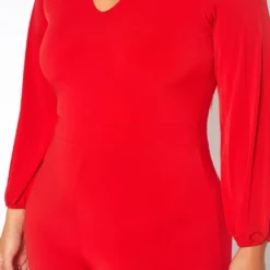 Plus Size Keyhole Front Flare Leg Jumpsuit -Femme Avid Sales Store 2010719 110 4