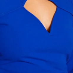 Asoph Plus Size Keyhole Front Long Sleeve Mini Dress -Femme Avid Sales Store 2011092 188 2