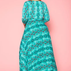 Plus Size Snake Print Fit & Flare Maxi Dress 8 Plus Size Snake Print Fit & Flare Maxi Dress -Femme Avid Sales Store 2011099 112 3