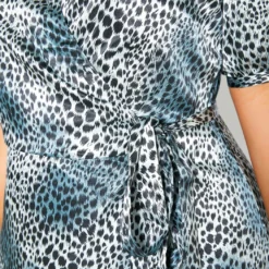 Pleione Plus Size Satin Leopard Wrap Maxi Dress -Femme Avid Sales Store 2012140 375 4