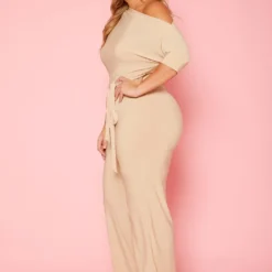 Asoph Plus Size Cold Shoulder Straight Leg Jumpsuit -Femme Avid Sales Store 2013795 001 3