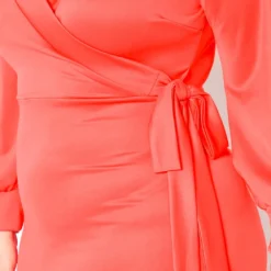 Asoph Plus Size Neon Wrap Party Dress -Femme Avid Sales Store 2014098 544 4