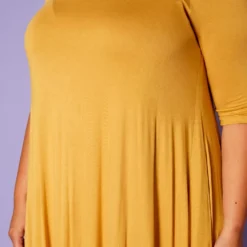 Asoph Plus Size Asymmetric Cut Fit & Flare Midi Dress -Femme Avid Sales Store 2014393 003 5