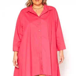 Asoph Plus Size Oversized Button Up Shirt Dress -Femme Avid Sales Store 2015670 148 1