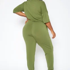 Asoph Plus Size Casual Button Hem Jumpsuit -Femme Avid Sales Store 2017029 125 2