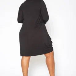 Asoph Plus Size Casual Long Sleeve Fit & Flare Mini Dress -Femme Avid Sales Store 2017062 001 3