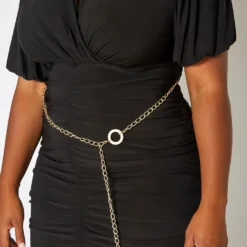 Asoph Plus Size Ruched Bodycon Mini Dress With Waist Chain -Femme Avid Sales Store 2017786 001 4