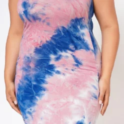Plus Size Tie Dye Tube Midi Dress -Femme Avid Sales Store 2017895 002 4