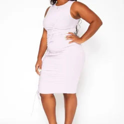 Asoph Plus Size Drawstring Hem Bodycon Mini Dress -Femme Avid Sales Store 2018095 104 2