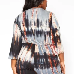Asoph Plus Size Tie Dye Long Sleeve Romper -Femme Avid Sales Store 2018340 001 2