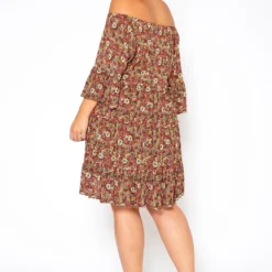 Asoph Plus Size Vintage Floral Print Mini Dress -Femme Avid Sales Store 2018420 120 3