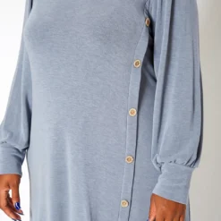 Asoph Plus Size Button Hem Flare Mini Dress -Femme Avid Sales Store 2018424 285 4