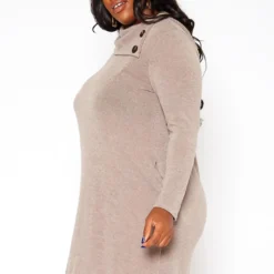 Asoph Plus Size Asymmetric Cowl Neck Mini Dress -Femme Avid Sales Store 2018432 118 2