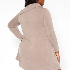 Asoph Plus Size Asymmetric Cowl Neck Mini Dress -Femme Avid Sales Store 2018432 118 3