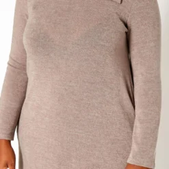 Asoph Plus Size Asymmetric Cowl Neck Mini Dress -Femme Avid Sales Store 2018432 118 4