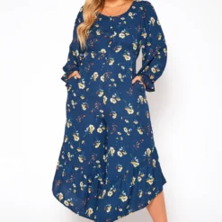 Asoph Plus Size Floral Print Flare Jumpsuit