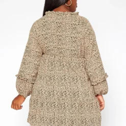 Asoph Plus Size Dotted Print Flare Mini Dress -Femme Avid Sales Store 2018555 190 1