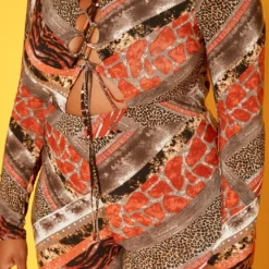 Plus Size Animal Print Bodycon Jumpsuit -Femme Avid Sales Store 2018778 106 3