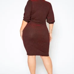 Plus Size Nude Shimmer Midi Dress -Femme Avid Sales Store 2018812 001 3