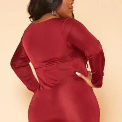 Plus Size Corset Effect Bodycon Mini Dress -Femme Avid Sales Store 2019180 283 2