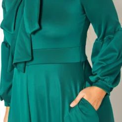 Plus Size Bow Front Fit & Flare Maxi Dress -Femme Avid Sales Store 2019214 103 4