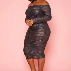 Plus Size Leopard Print Mesh Bodycon Dress -Femme Avid Sales Store 2019252 145 2