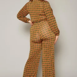 Plus Size Grid Plaid Flare Jumpsuit -Femme Avid Sales Store 2019768 001 3