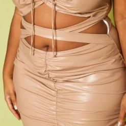 Plus Size Faux Leather Cut Out Tube Mini Dress -Femme Avid Sales Store 2019776 001 3