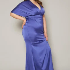 Plus Size One Sleeve Satin Maxi Dress -Femme Avid Sales Store 2019831 001 2
