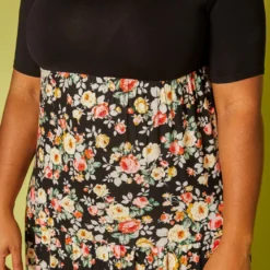 Plus Size Floral Print Flare Maxi Dress -Femme Avid Sales Store 2019938 001 4