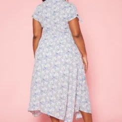 Plus Size Floral Print Flare Maxi Dress -Femme Avid Sales Store 2019942 001 3