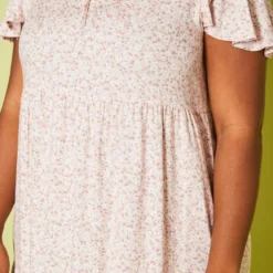 Plus Size Floral Print Flare Mini Dress -Femme Avid Sales Store 2019989 001 4