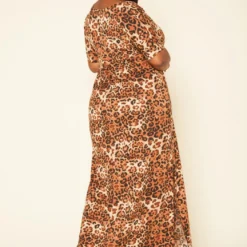 Plus Size Leopard Print Flare Maxi Dress -Femme Avid Sales Store 2020156 001 3