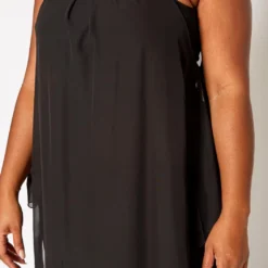 Plus Size Asymmetric Chiffon Flare Dress -Femme Avid Sales Store 2020177 001 4