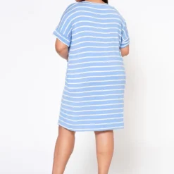 Plus Size Striped Mini Dress -Femme Avid Sales Store 2020321 008 3