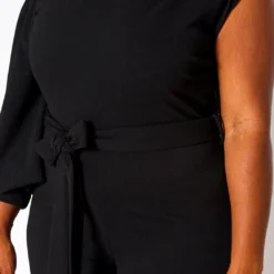 Plus Size One Sleeve Asymmetrical One Shoulder Jumpsuit -Femme Avid Sales Store 2020329 003 5