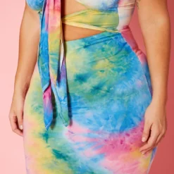 Plus Size Strapless Tie Dye Midi Dress -Femme Avid Sales Store 2020345 001 5