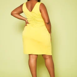 Plus Size Surplice Mini Dress -Femme Avid Sales Store 2020405 001 4