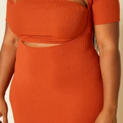 Plus Size Ribbed Two Piece Set Maxi Dress -Femme Avid Sales Store 2020425 001 5