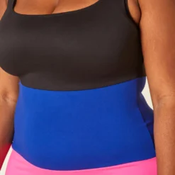 Plus Size Striped Color Block Midi Dress -Femme Avid Sales Store 2020459 001 4