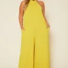 Plus Size Halter Top Jumpsuit