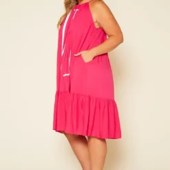 Plus Size Graphic Halter Top Tiered Dress -Femme Avid Sales Store 2020519 003 3