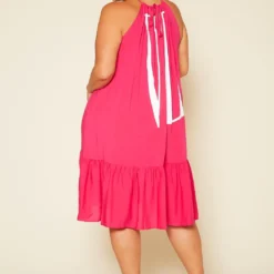 Plus Size Graphic Halter Top Tiered Dress -Femme Avid Sales Store 2020519 003 4